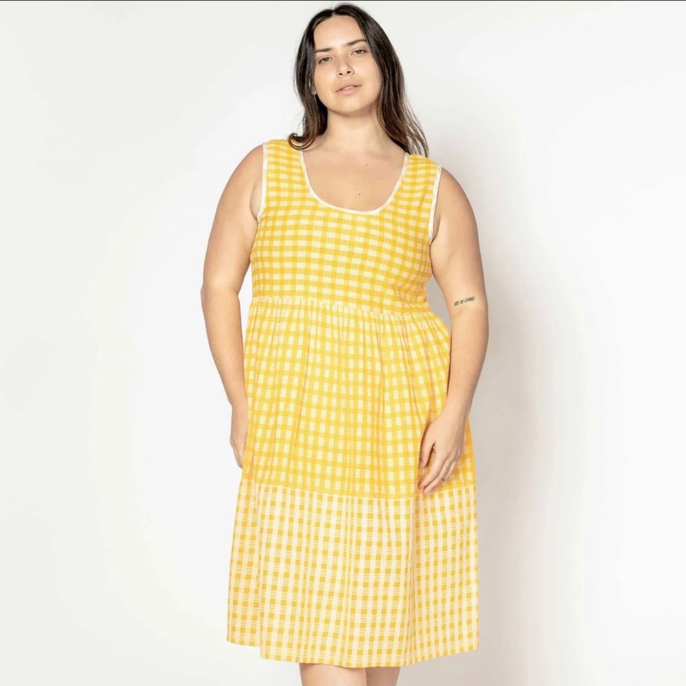 Ace & Jig Teasdale Dress Gingham Sz Small - Picture 4 of 4